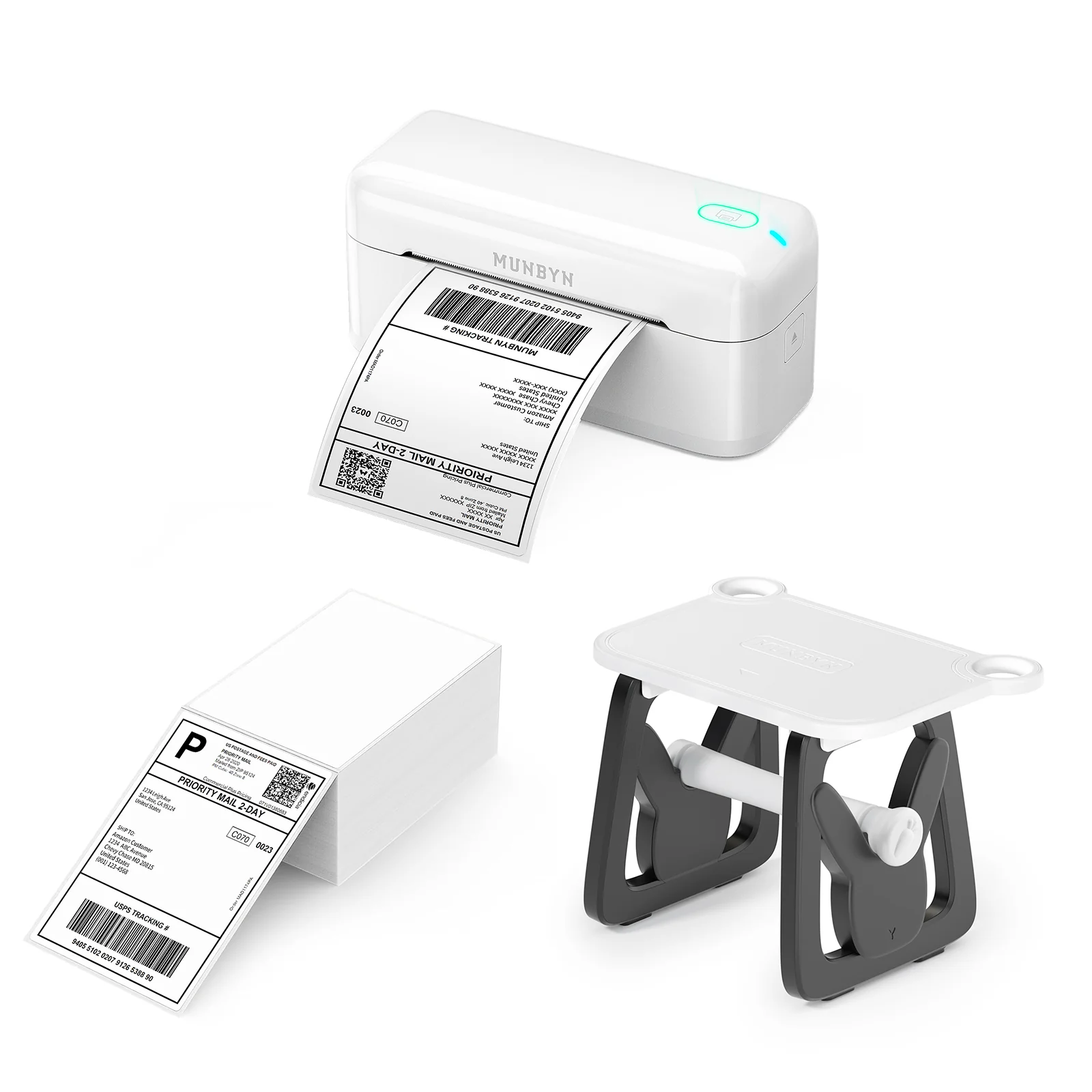 MUNBYN RW402B Bluetooth Thermal Label Printer Kit for Small Business Labelling - Image 9