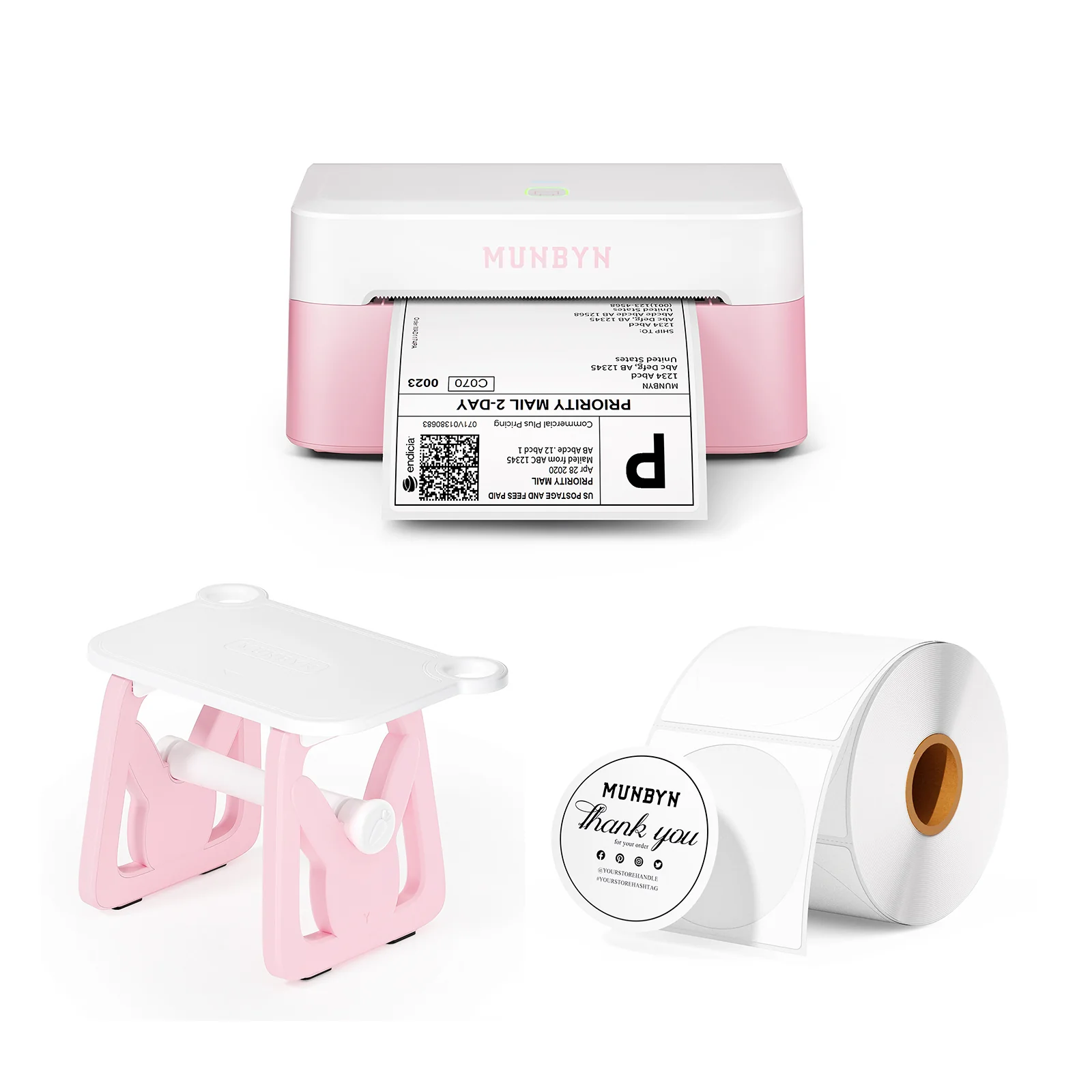MUNBYN RW403B Bluetooth Thermal Label Printer Kit for Small Business Labelling - Image 13