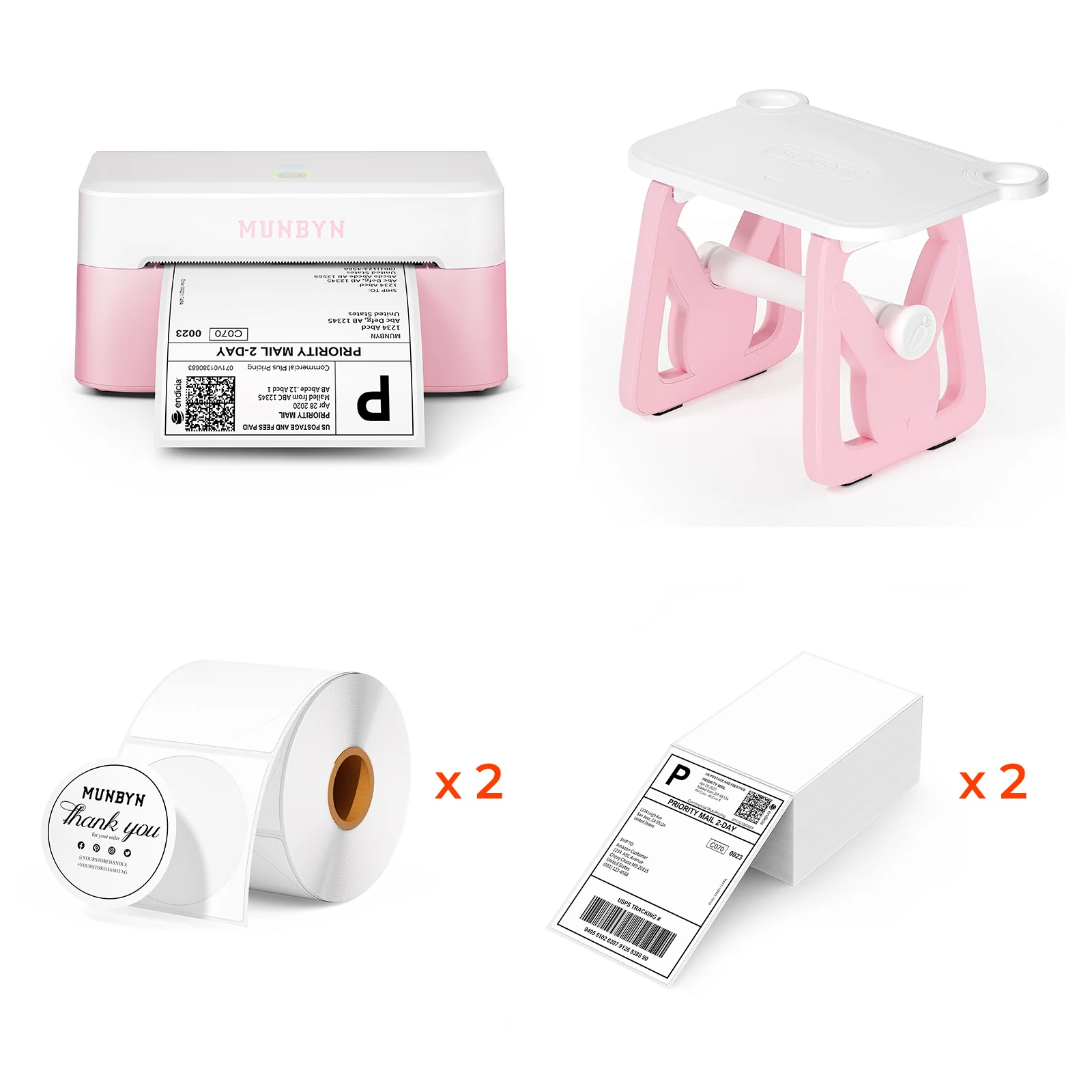 MUNBYN RW403B Bluetooth Thermal Label Printer Kit for Small Business Labelling - Image 15