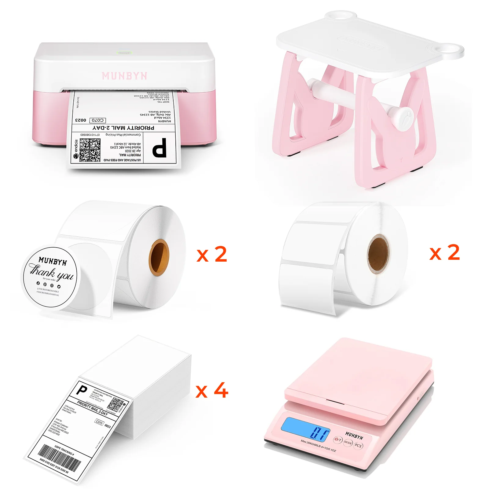 MUNBYN RW403B Bluetooth Thermal Label Printer Kit for Small Business Labelling - Image 16