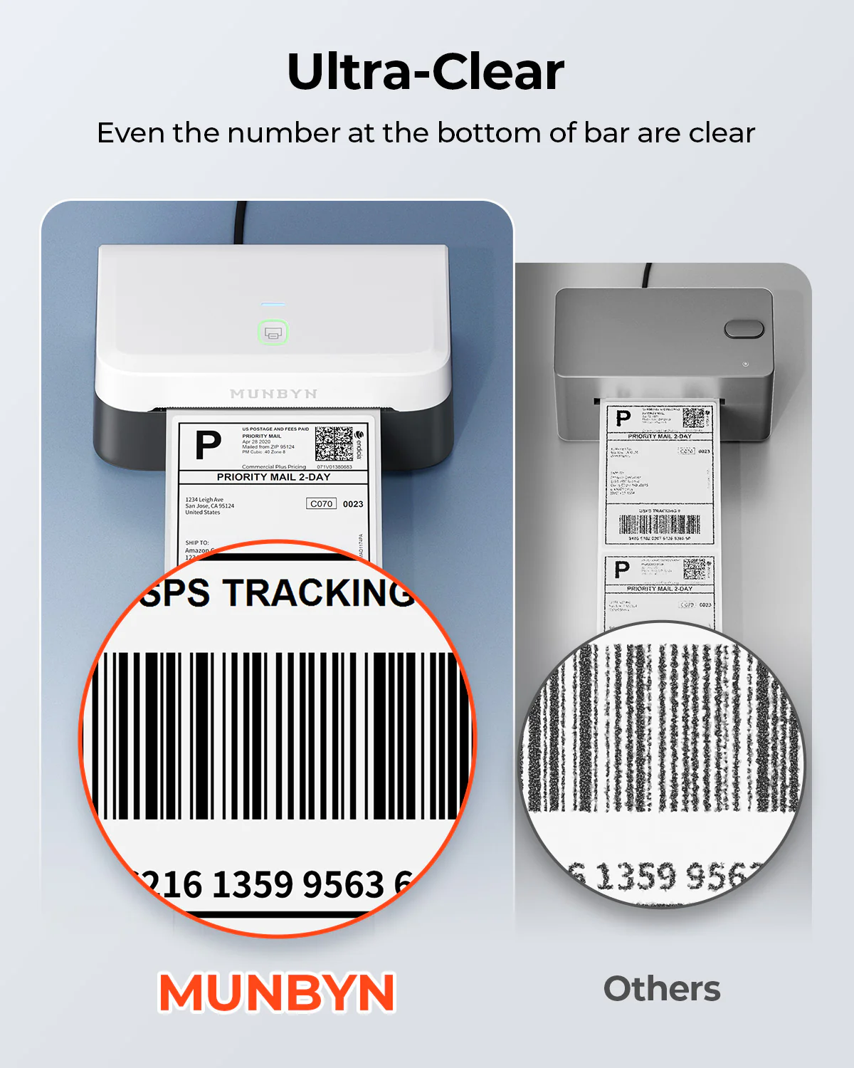 MUNBYN RW403B Bluetooth Thermal Label Printer for Shipping and Product Labelling - Image 23