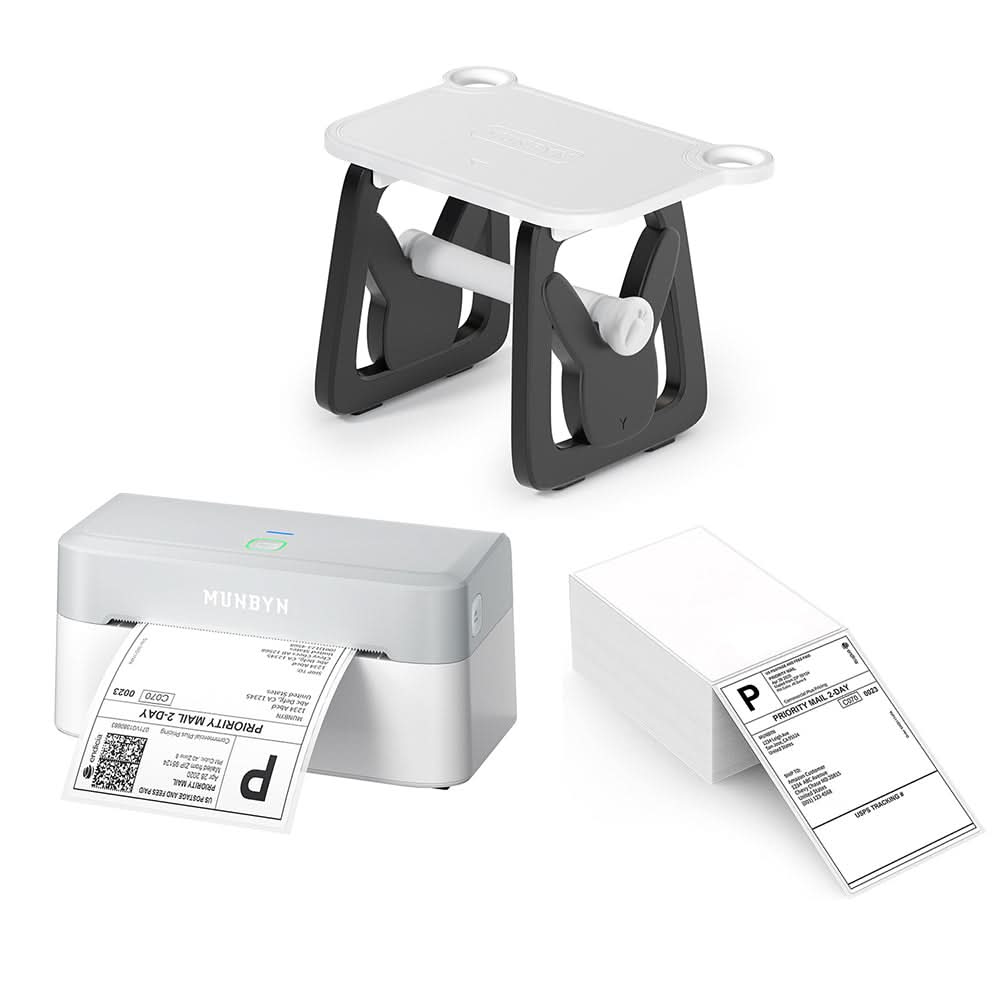 MUNBYN RW403B Bluetooth Thermal Label Printer Kit for Small Business Labelling - Image 3