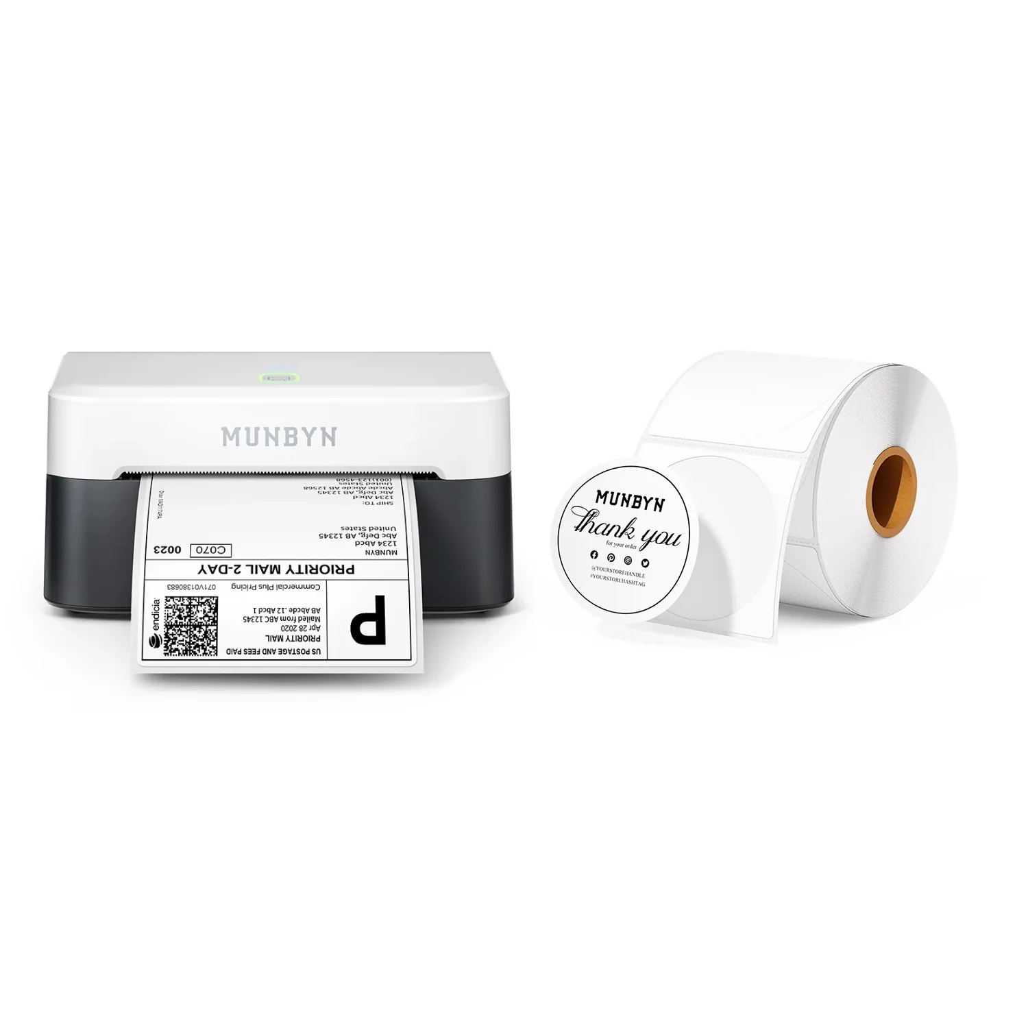 MUNBYN RW403B Bluetooth Thermal Label Printer for Shipping and Product Labelling - Image 5