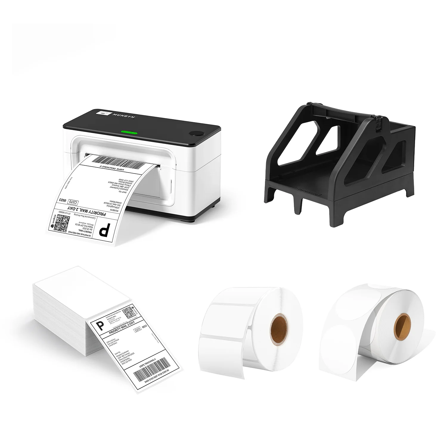 MUNBYN RW941AP AirPrint Thermal Label Printer Kit for All-in-One Labelling - Image 5