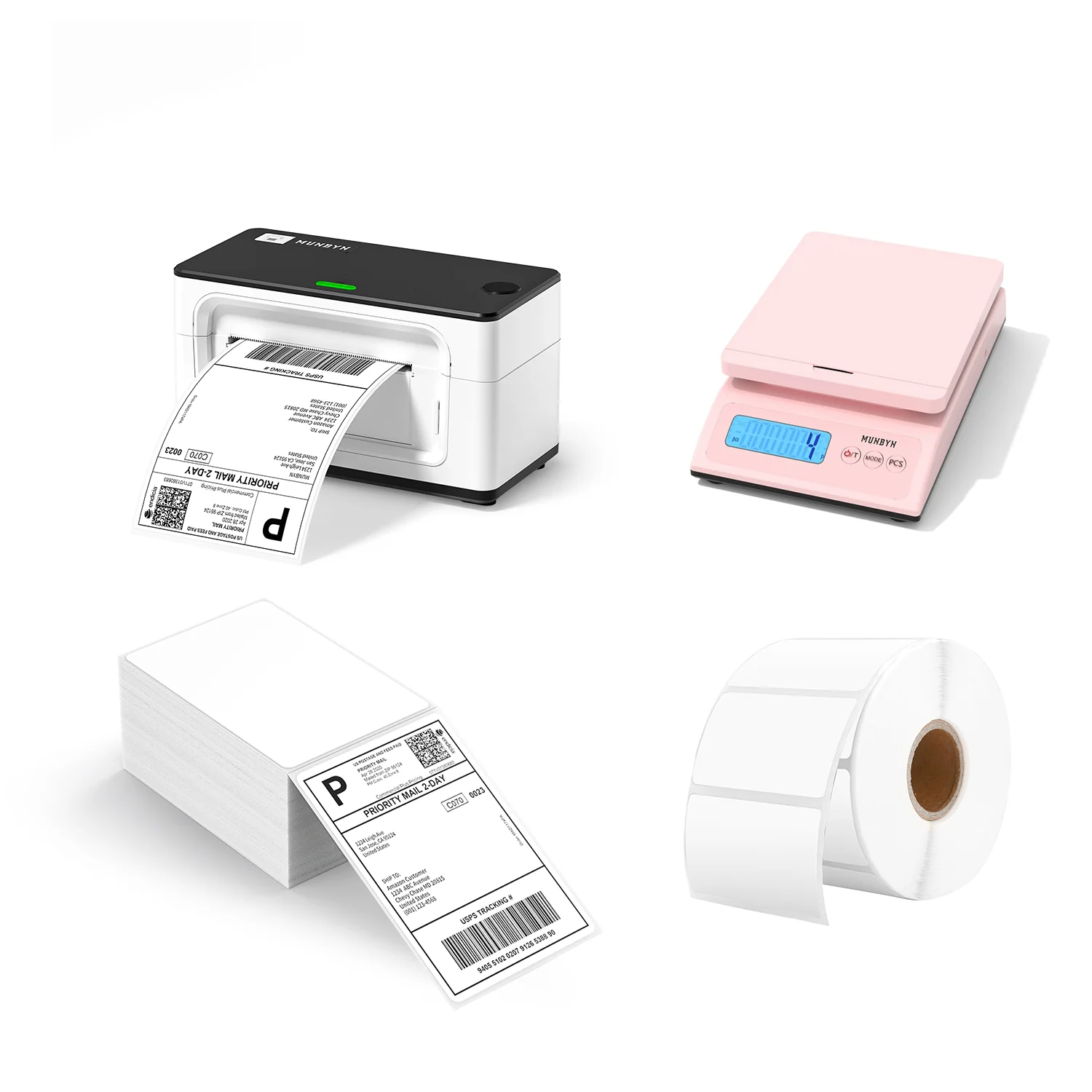 MUNBYN RW941AP AirPrint Thermal Label Printer Kit for All-in-One Labelling - Image 6