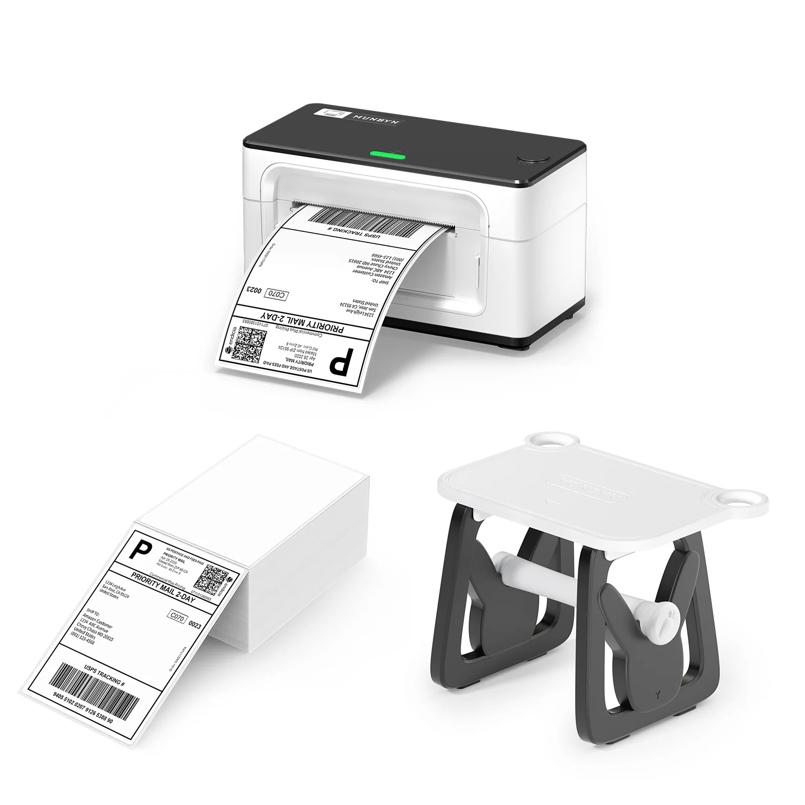 MUNBYN RW941B Bluetooth Thermal Label Printer Kit for Small Business Labelling - Image 5