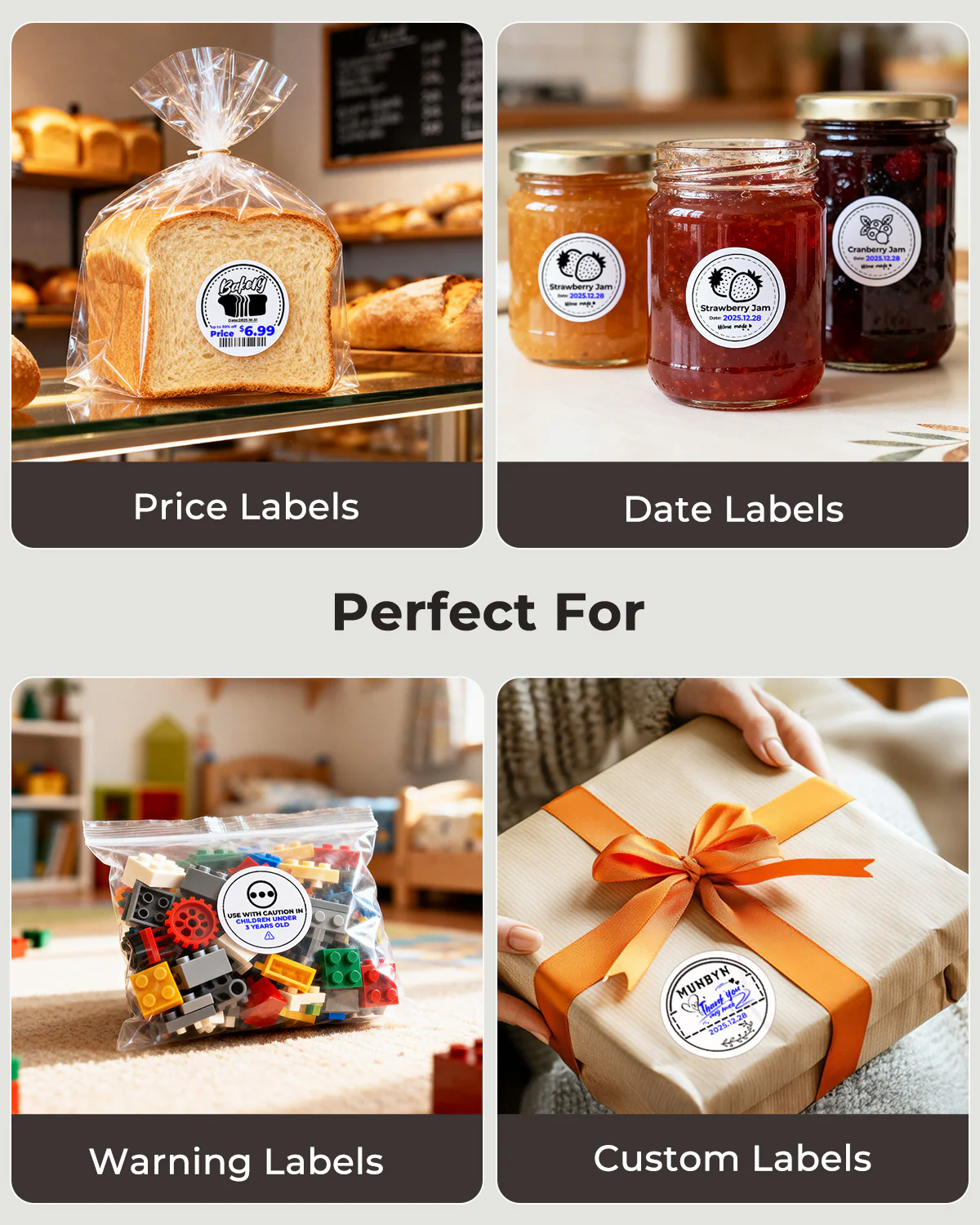 MUNBYN 2" Dual-Color Thermal Labels for RW405B Product and Packaging Stickers - Image 14