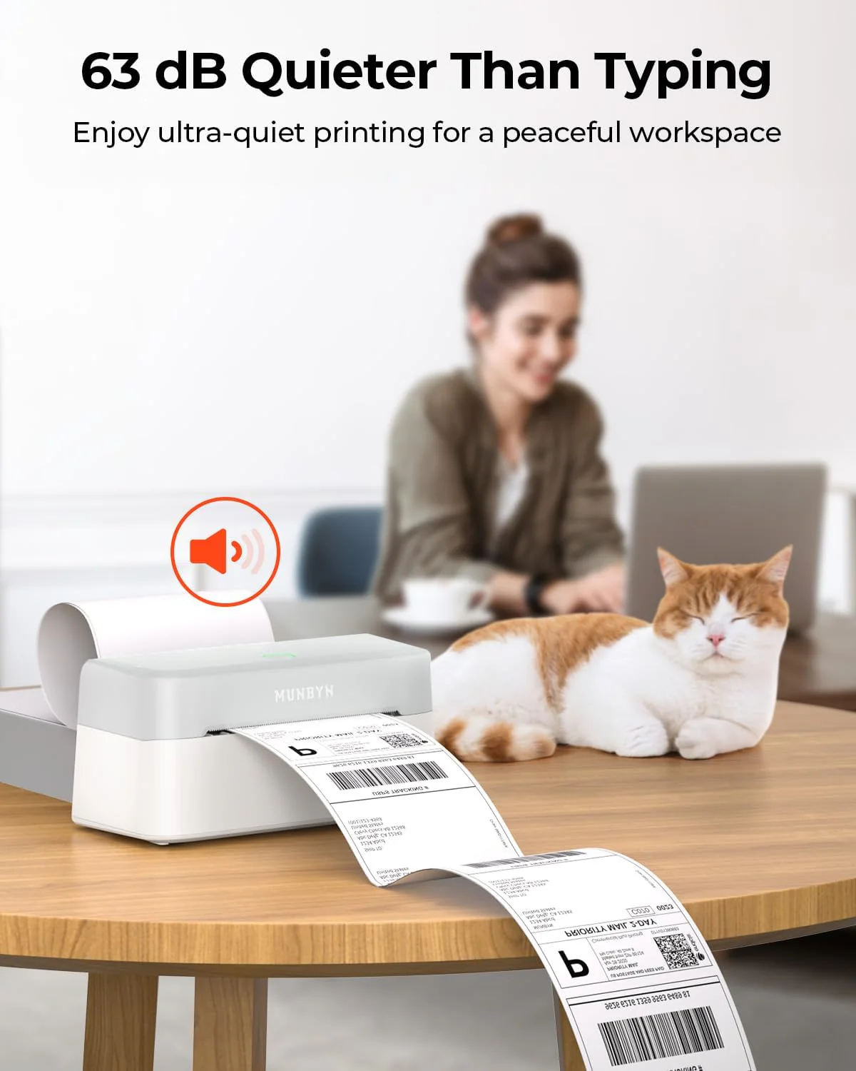 MUNBYN RW403B Bluetooth Thermal Label Printer for Shipping and Product Labelling - Image 14