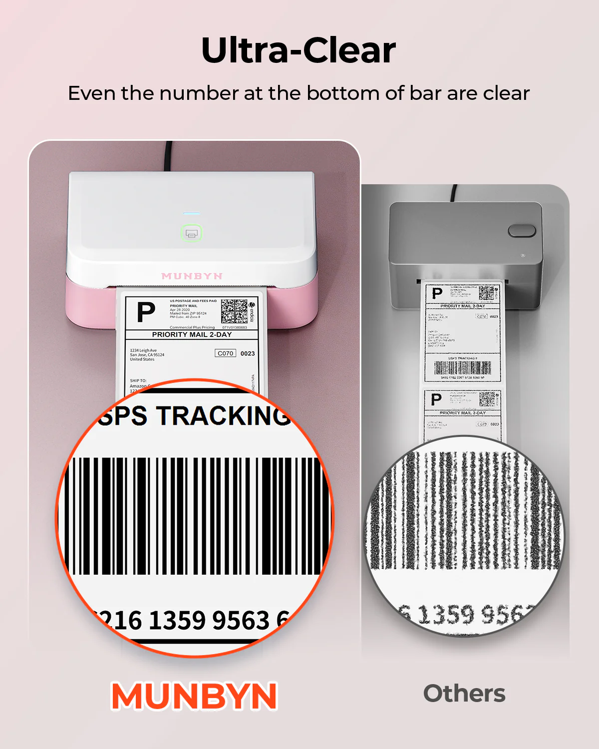 MUNBYN RW403B Bluetooth Thermal Label Printer for Shipping and Product Labelling - Image 33