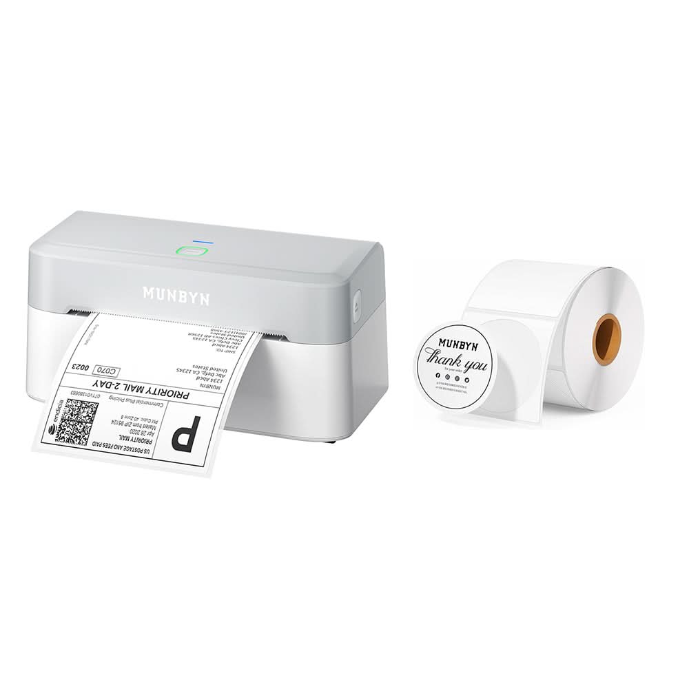 MUNBYN RW403B Bluetooth Thermal Label Printer for Shipping and Product Labelling - Image 7