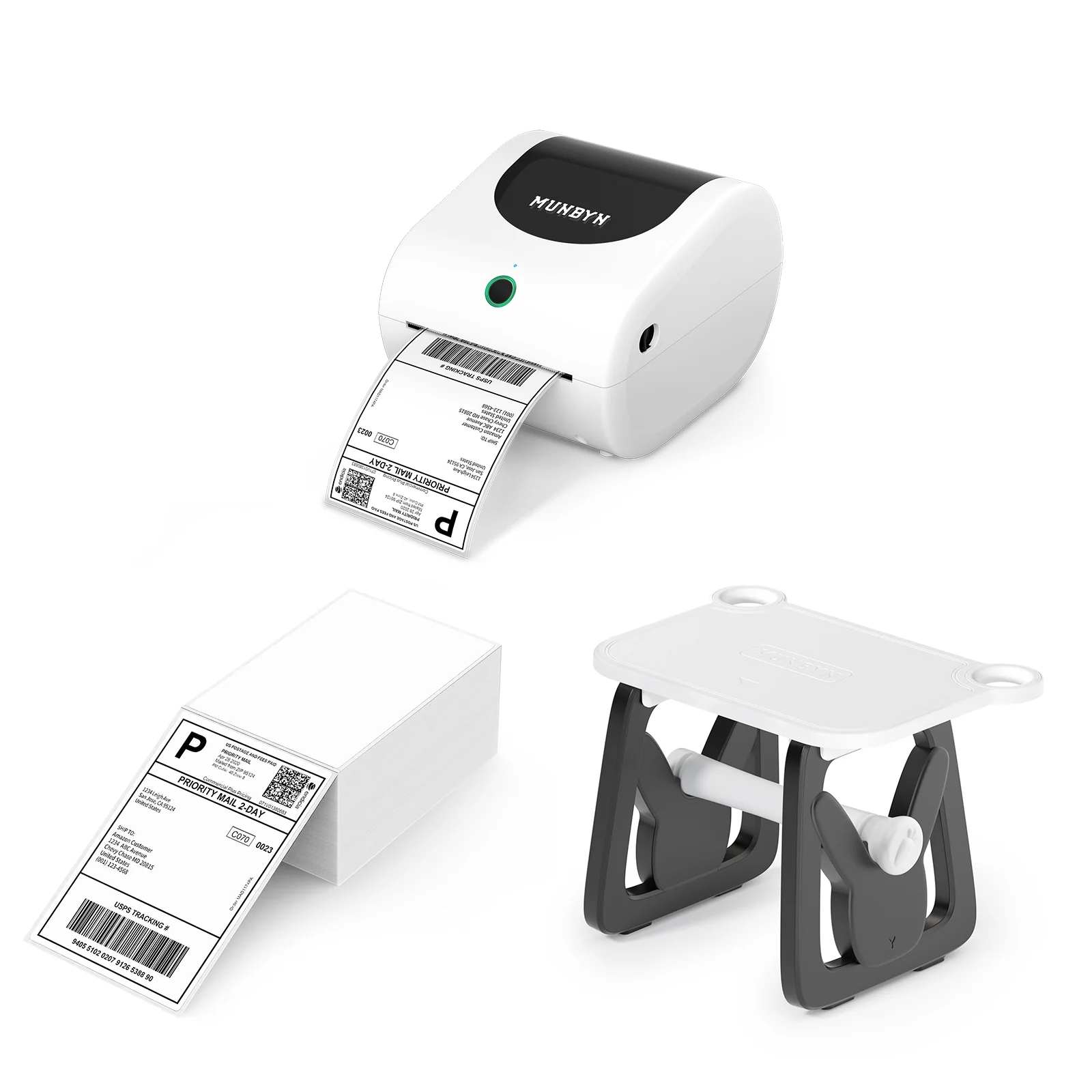 MUNBYN RW411B Bluetooth 4x6 Thermal Label Printer Kit for Shipping - Image 3