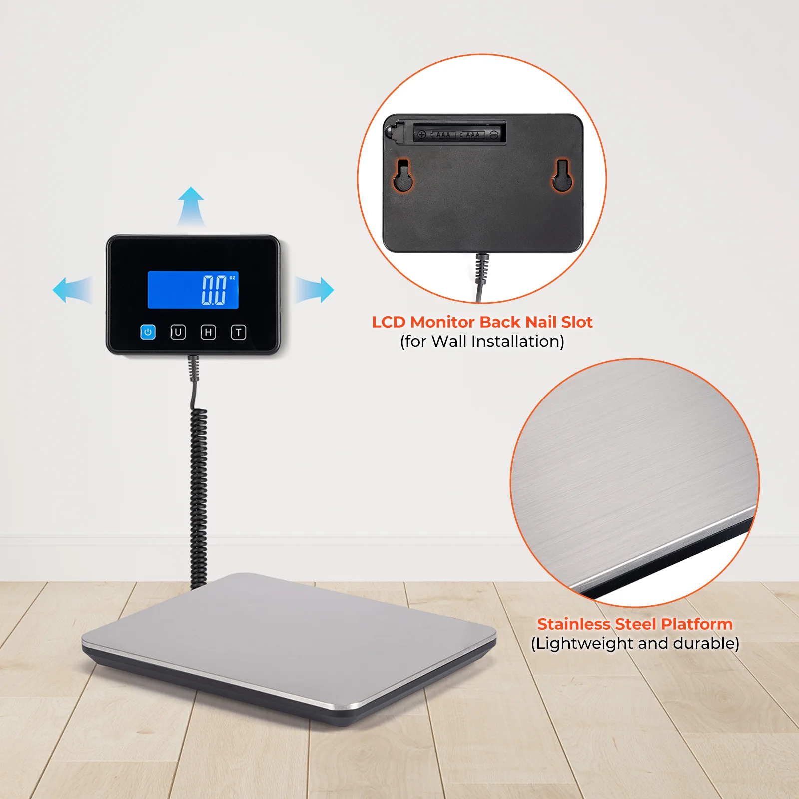 MUNBYN IPS03 200kg Digital Shipping Scale for Heavy Parcels - Image 8