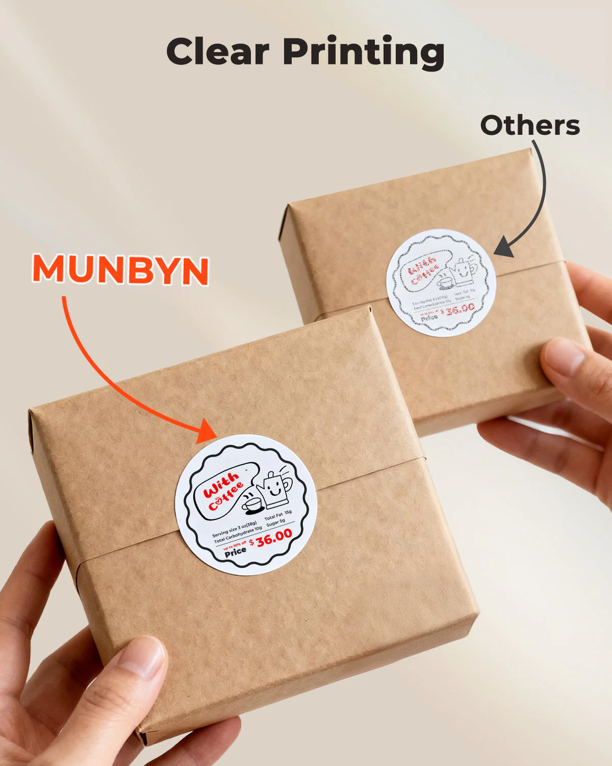 MUNBYN RealWriter 405B Dual-Color Bluetooth Printer & Round Labels Pet Pro Kit - Image 20