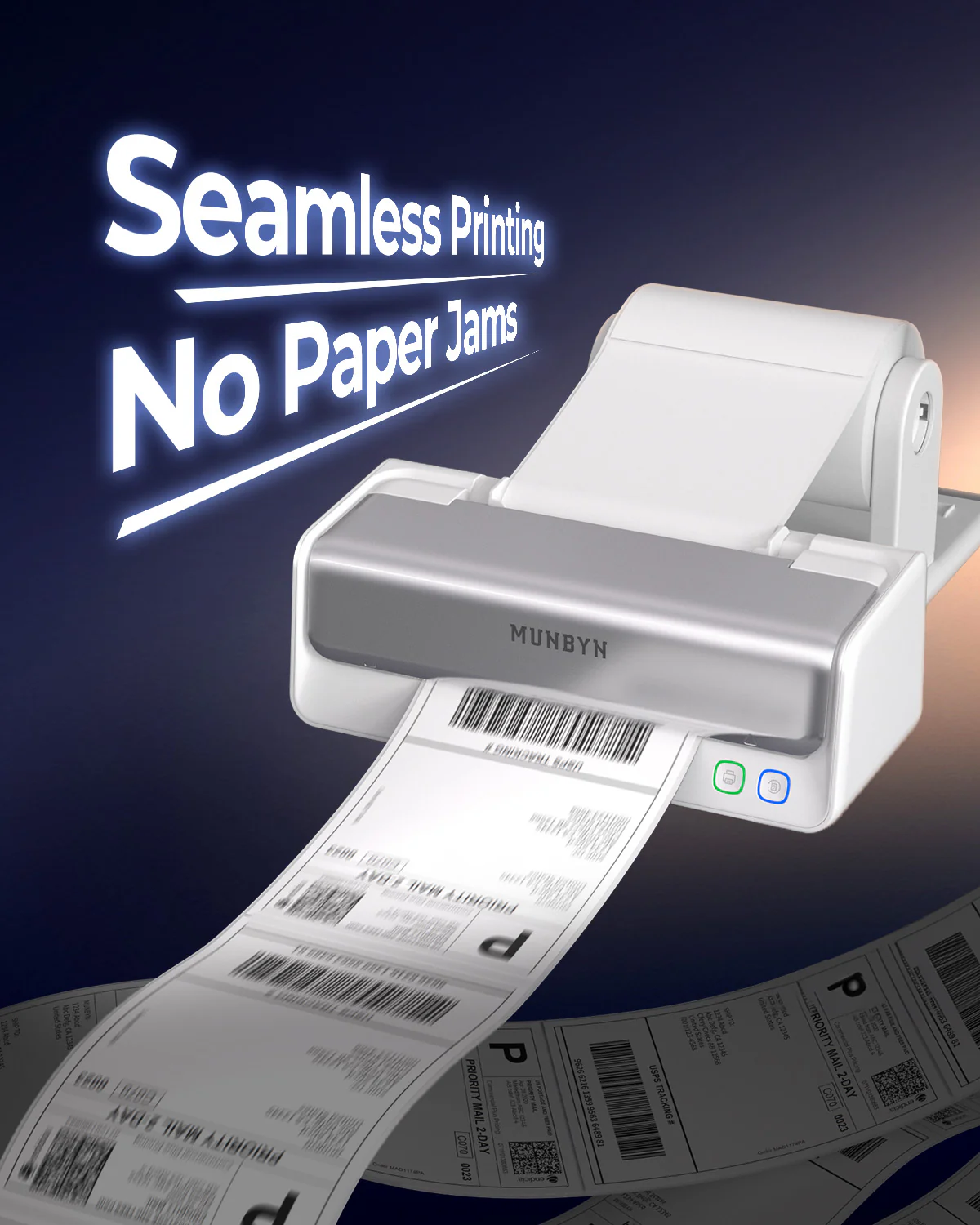 MUNBYN RW405B Dual-Color Thermal Label Printer Kit for Packaging and Branding - Image 10