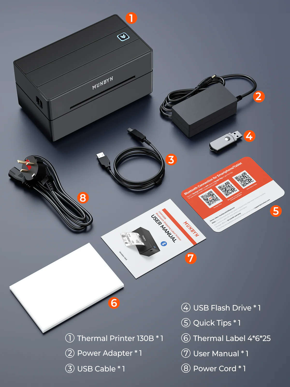 MUNBYN RealWriter 130B Printer & 4x6 Labels Shopify Shipping Classic Kit - Image 11