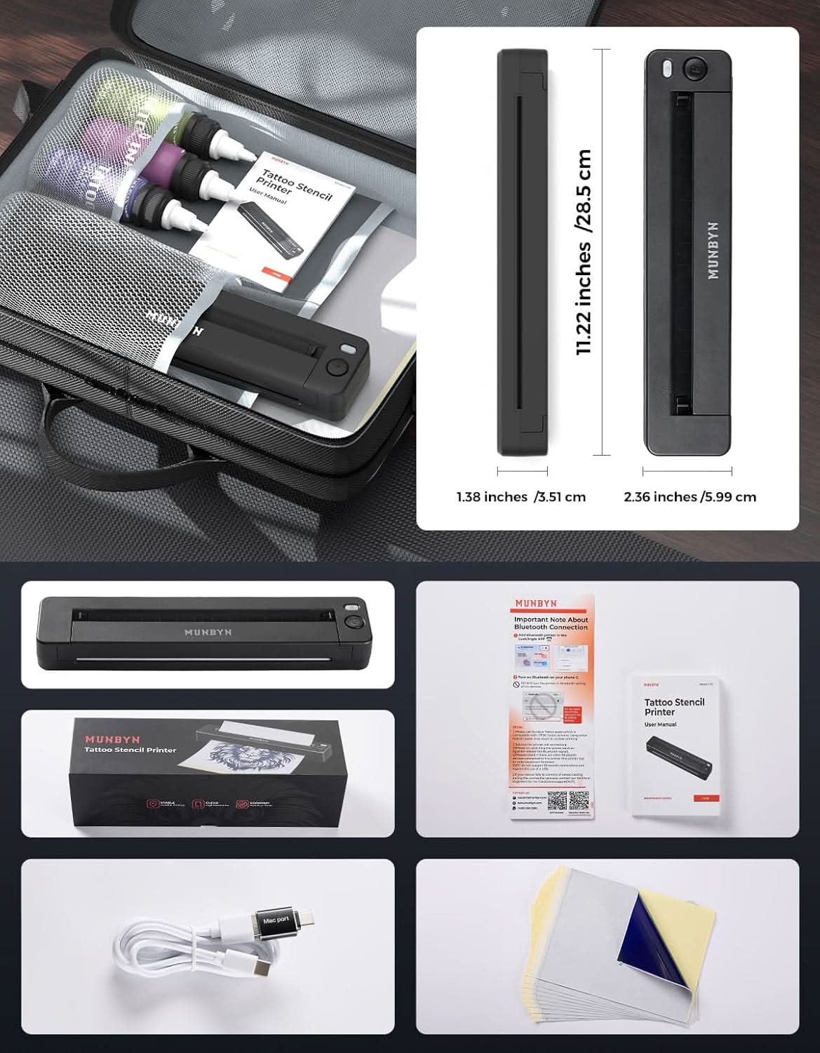 MUNBYN Tattoo Printer ITP06 - Image 8