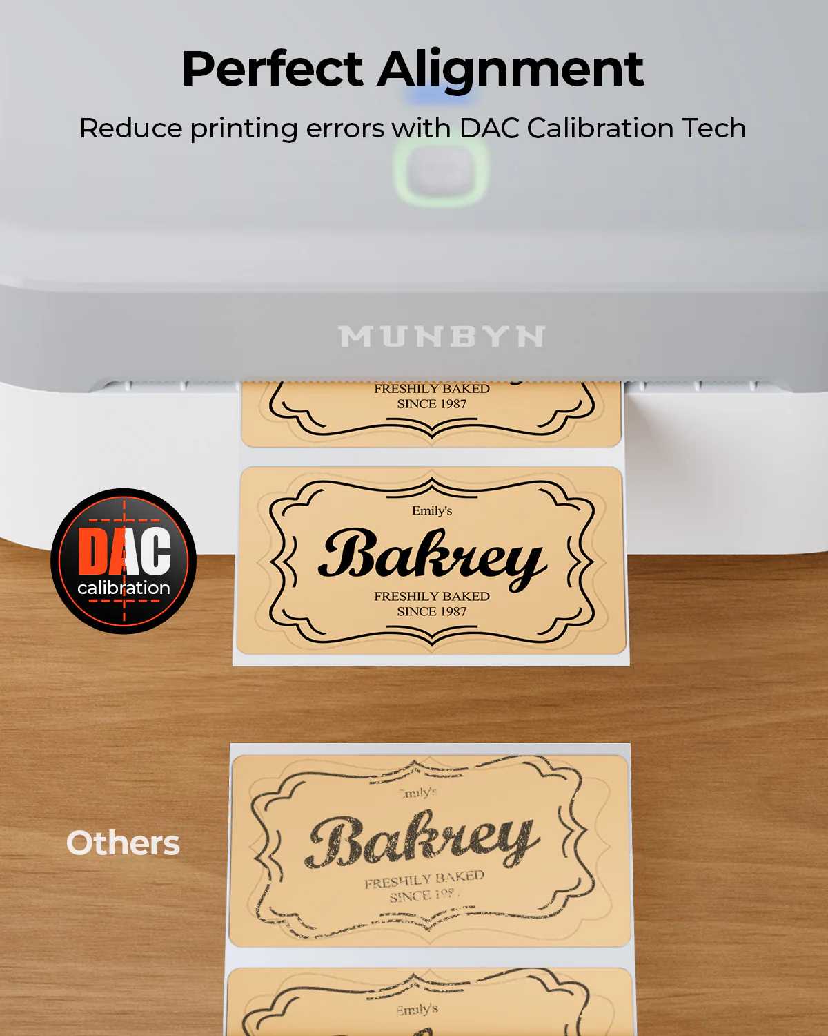 MUNBYN RealWriter 403B Bluetooth Printer & Blue Printing Labels TikTok Product Labelling Elegant Kit - Image 10