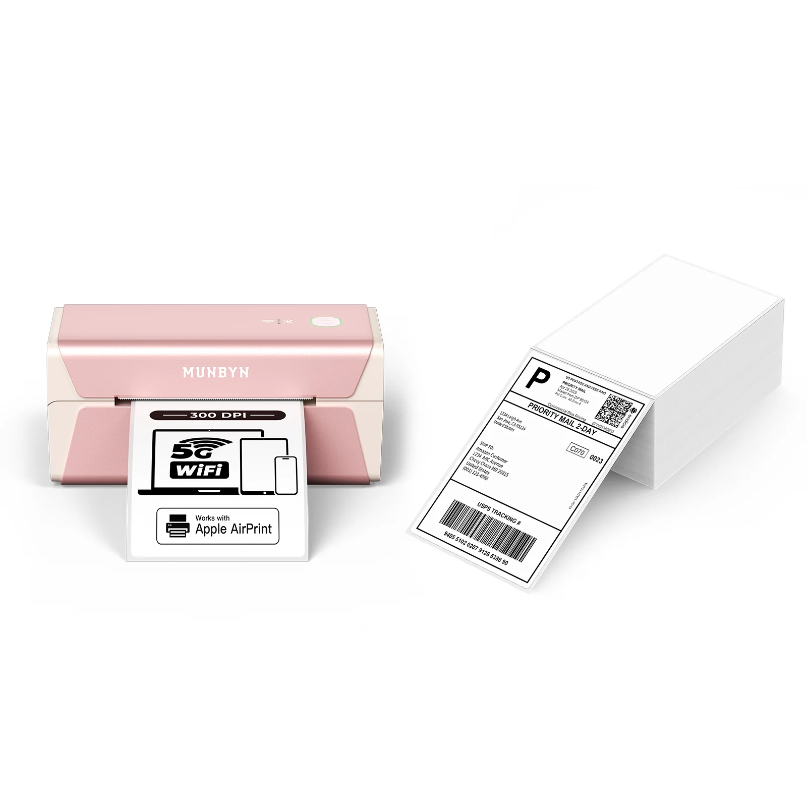 MUNBYN RW401AP 300DPI AirPrint Thermal Label Printer for Premium Product Labels - Image 11